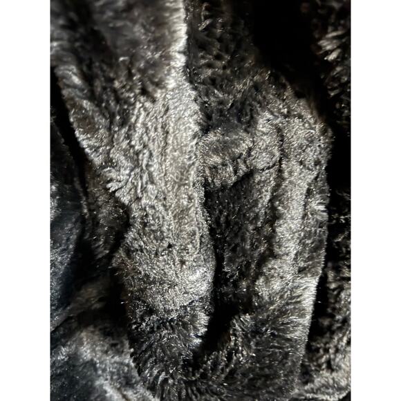 Vintage Wilsons Leather Hooded Black Jacket w Faux Fur Lining Small - Picture 11 of 12